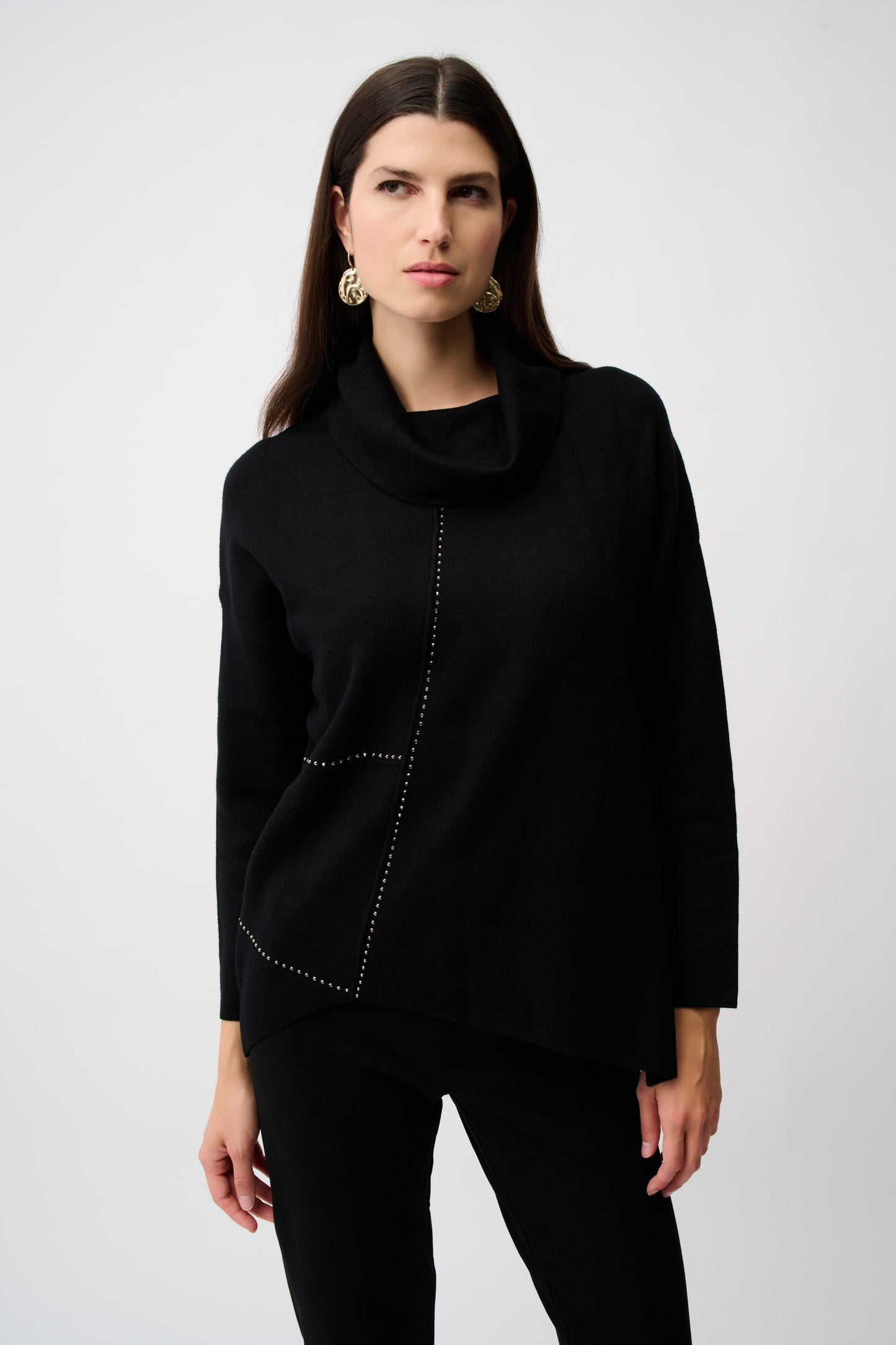 Sweater Knit Asymmetrical Pullover