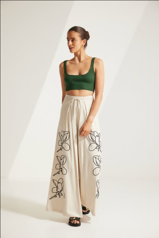 Avalynn Linen Wide Leg Pants