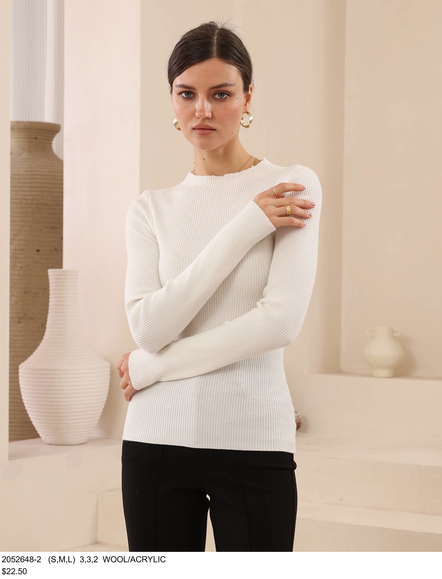 White Basic Long Sleeve