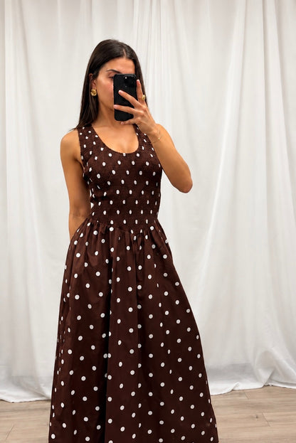 Polka Dot Maxi Dress