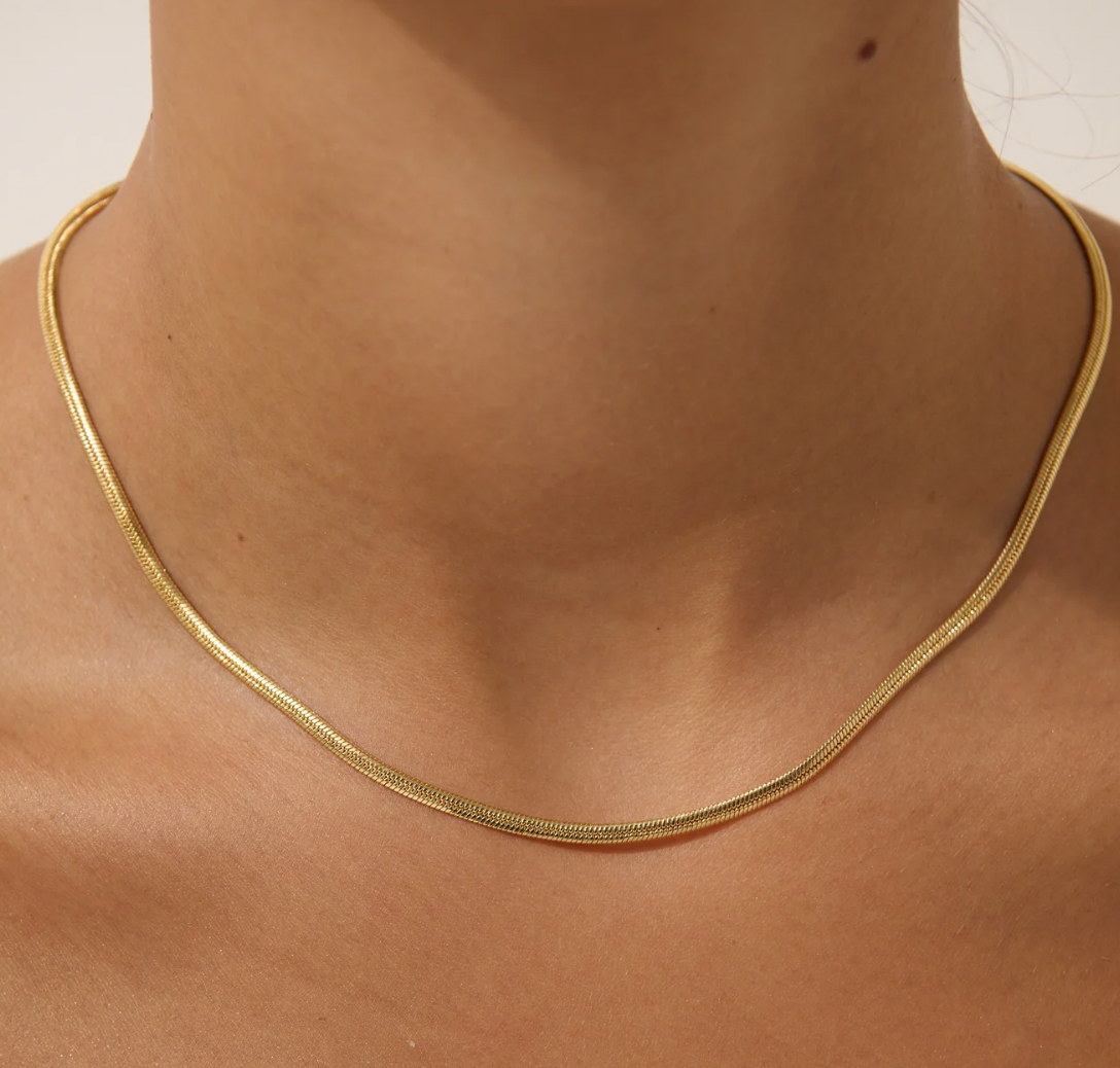 3mm Snake 18K Gold Plated