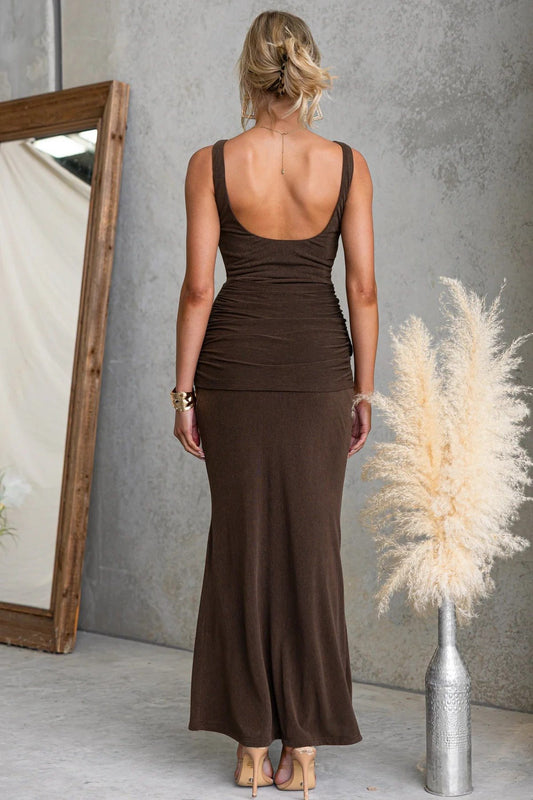 Mocha Muse Maxi Dress