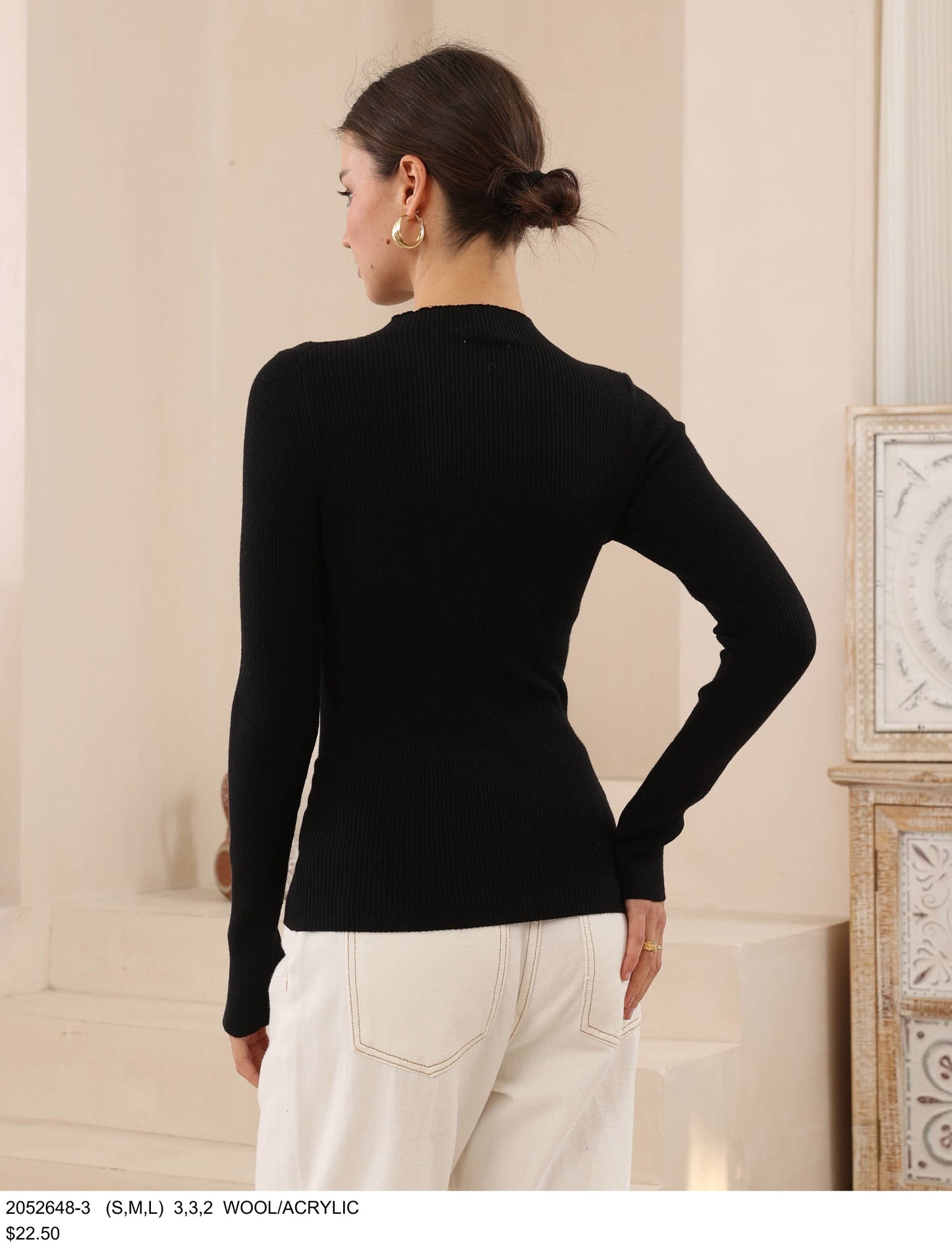 Black Basic Long Sleeve