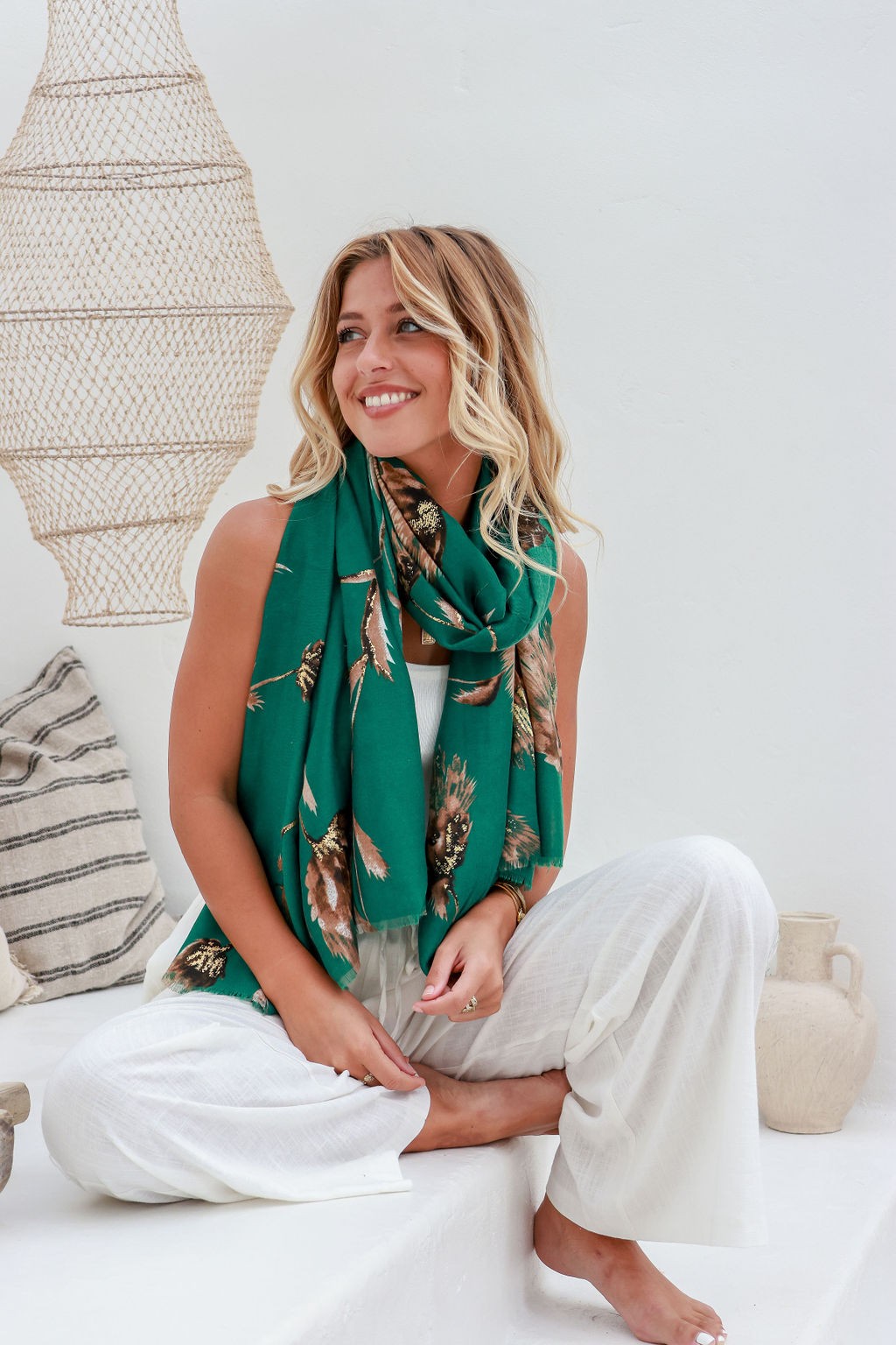 Metalic Gold Foil Scarf