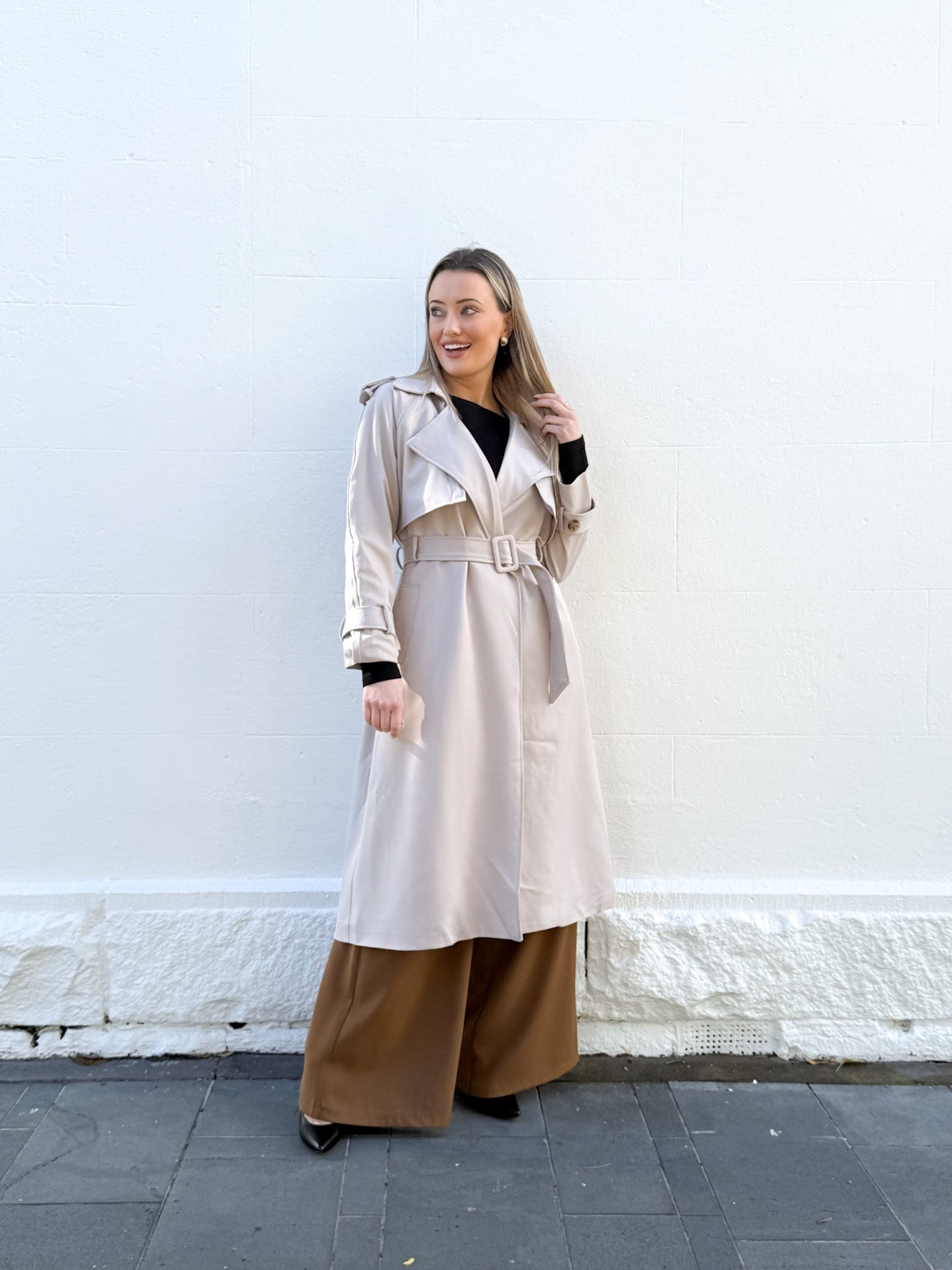 Sand Trench Coat