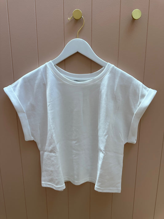 White Basic Tee