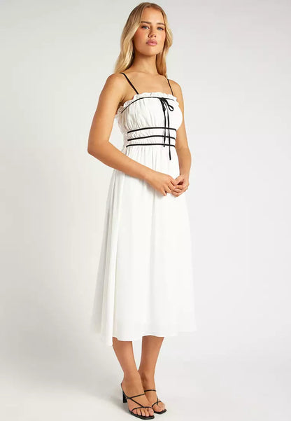 Chiffon Midi Dress