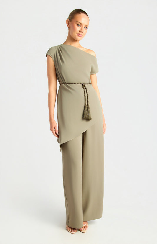 Olive Loose Fit Pants