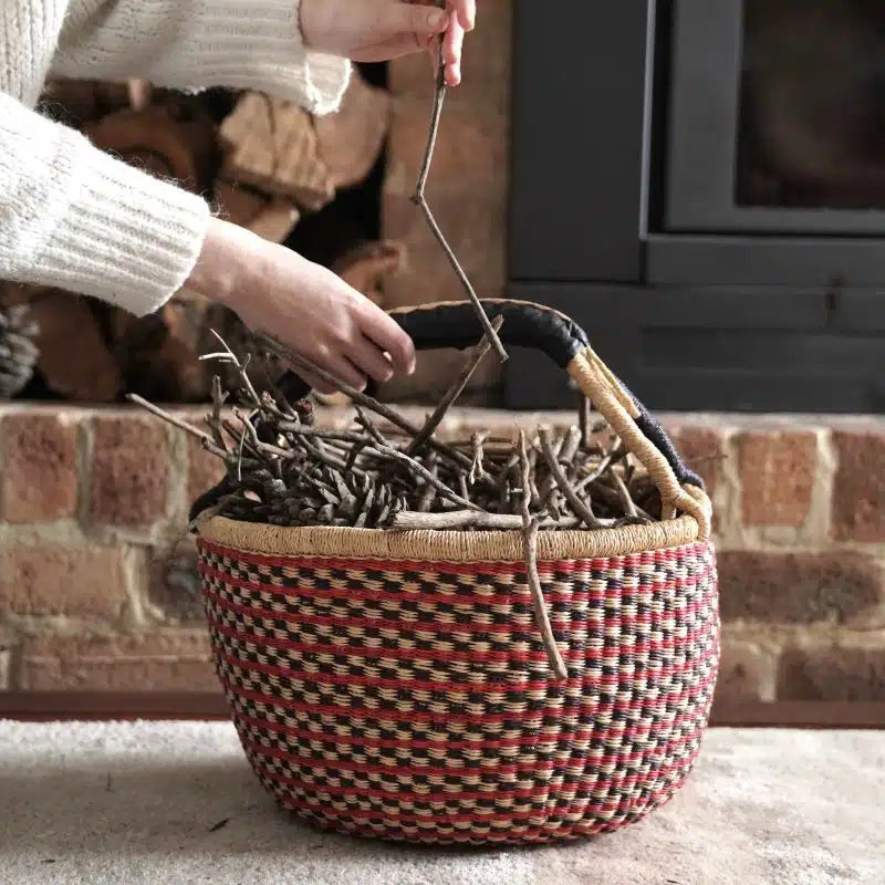 Large Round African Baskets