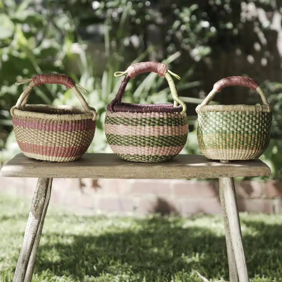 Small Round African Baskets