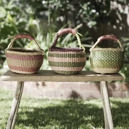 Small Round African Baskets