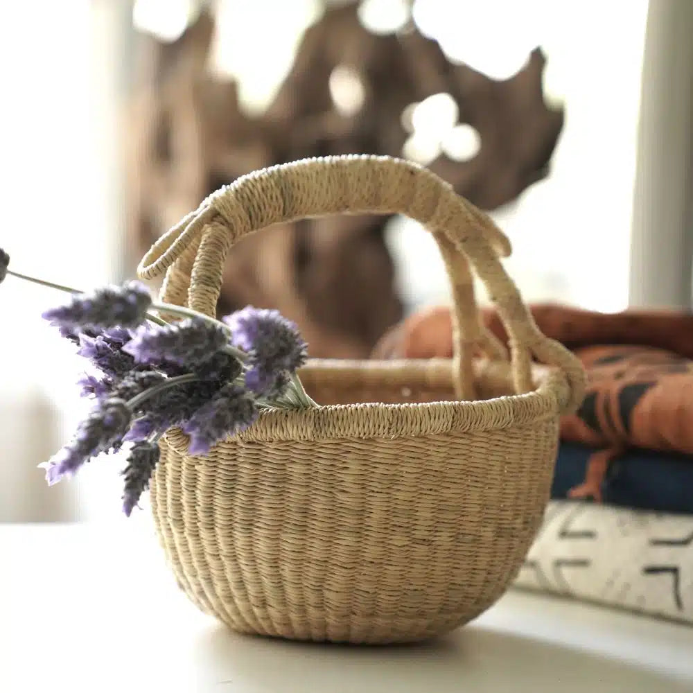 Small Round African Baskets
