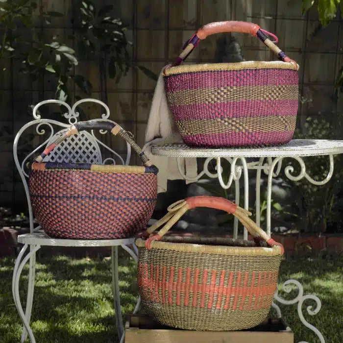 Large Round African Baskets