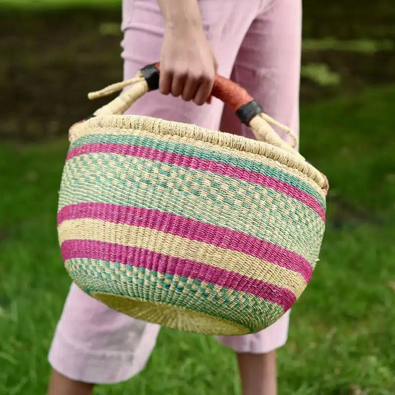 Large Round African Baskets
