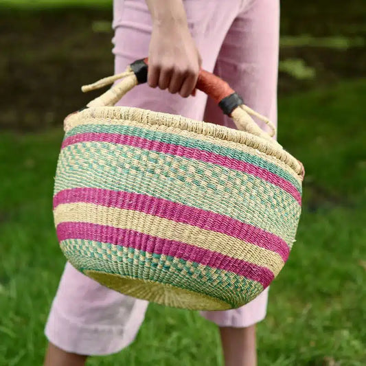 Large Round African Baskets