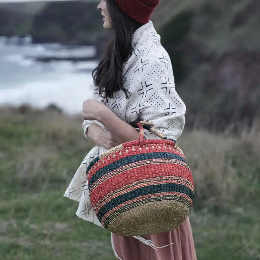 Large Round African Baskets